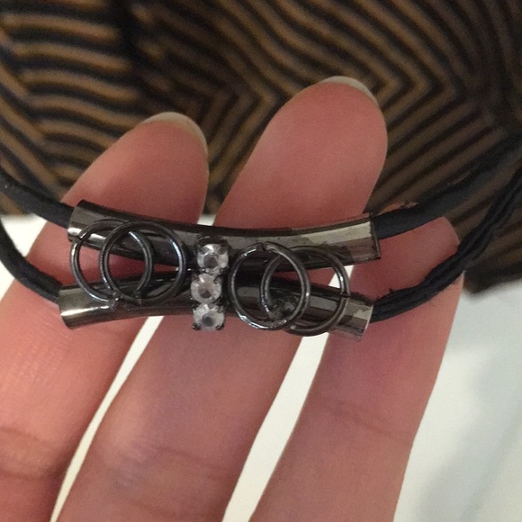 Vintage Gold and Black Asymmetrical Top with Belt - Picture 8 of 9